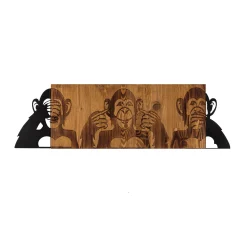 Enzo Dekoratives Wandaccessoire aus Holz | Holzrahmen | 82 x 58 cm