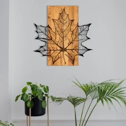 Enzo Dekoratives Wandaccessoire aus Holz | Holzrahmen | 56 x 58 cm