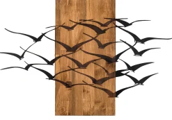 Enzo Dekoratives Wandaccessoire aus Holz | Holzrahmen | 86 x 58 cm