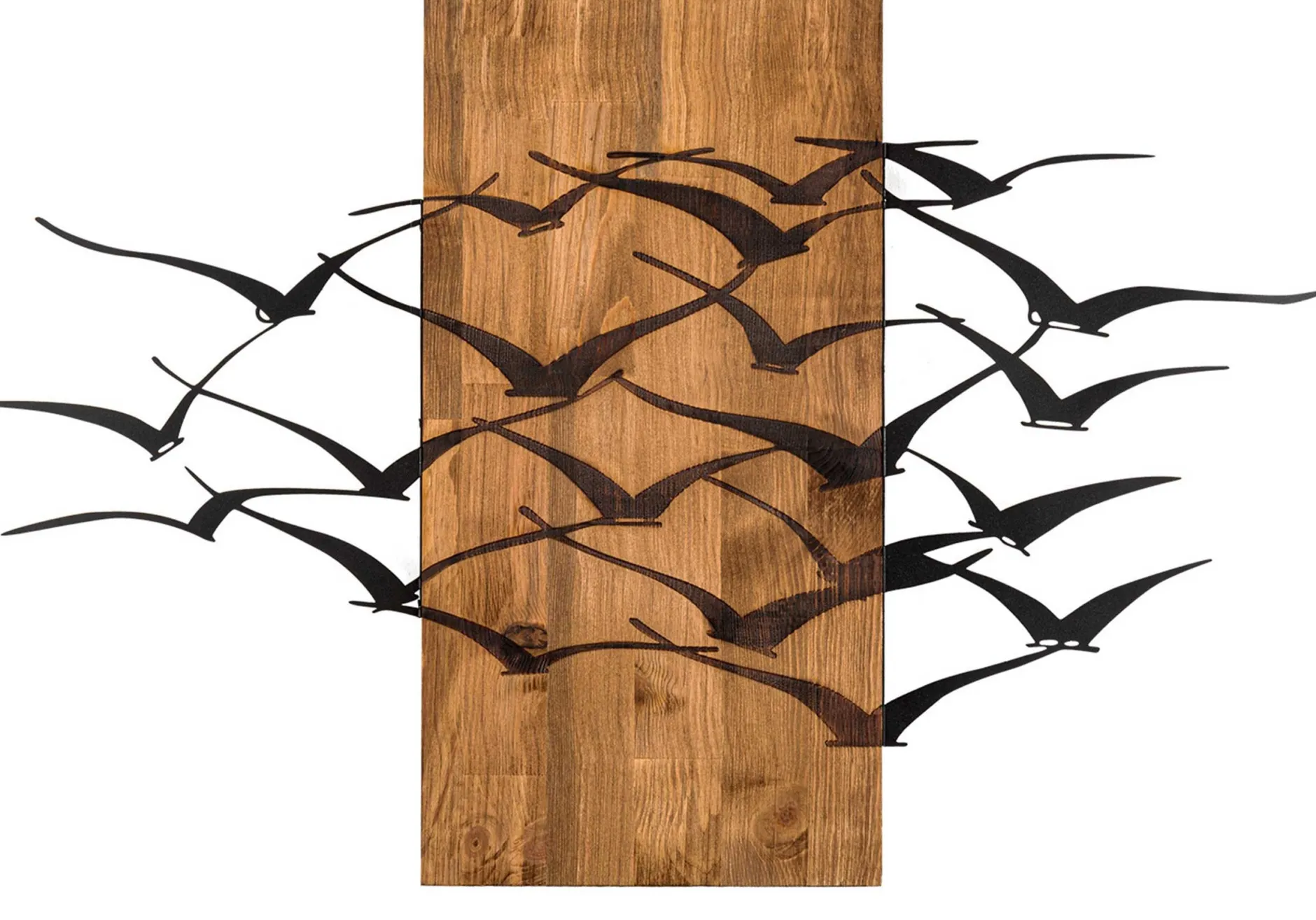 Enzo Dekoratives Wandaccessoire aus Holz | Holzrahmen | 86 x 58 cm