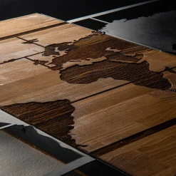 Enzo Dekoratives Wandaccessoire aus Holz | Holzrahmen | 85 x 58 cm