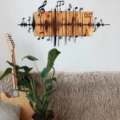 Enzo Dekoratives Wandaccessoire aus Holz | Holzrahmen | 90 x 47 cm