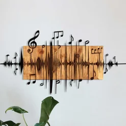 Enzo Dekoratives Wandaccessoire aus Holz | Holzrahmen | 90 x 47 cm