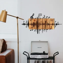 Enzo Dekoratives Wandaccessoire aus Holz | Holzrahmen | 90 x 47 cm