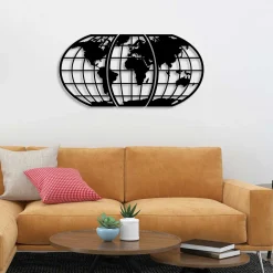Enzo Dekoratives Wandaccessoire aus Metall | 100 % METALL | 116 x 58 cm