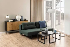 2er-Set Nicola Couchtische mit Keramikplatte - schwarz