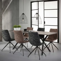 Esstisch Alec 190x90 industriell - Beton