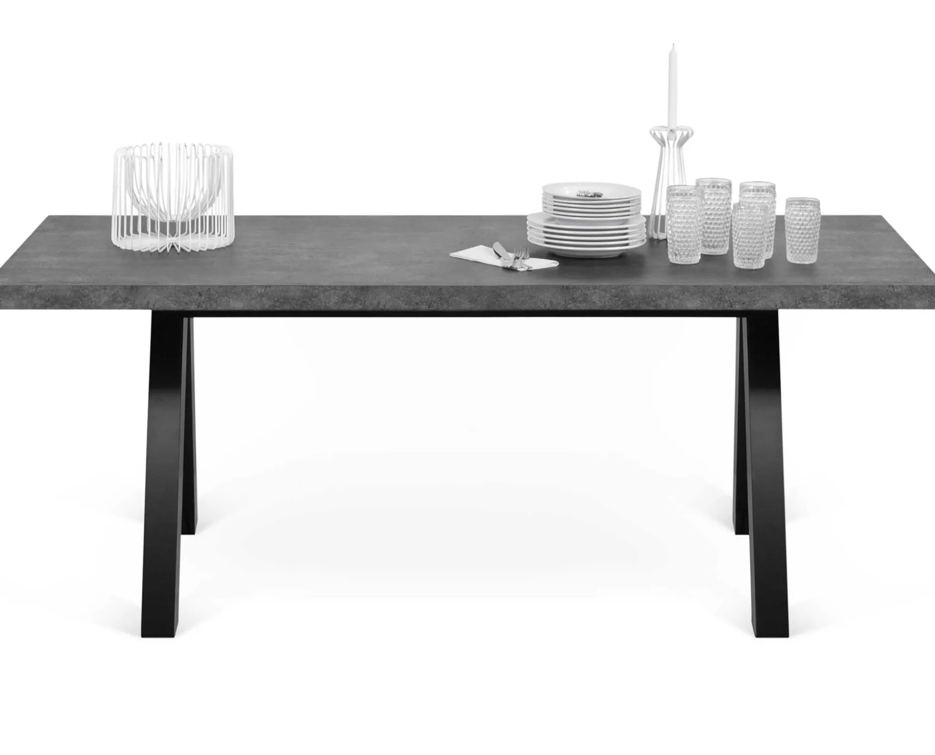 Esstisch Alex 200x100cm - Betonoptik