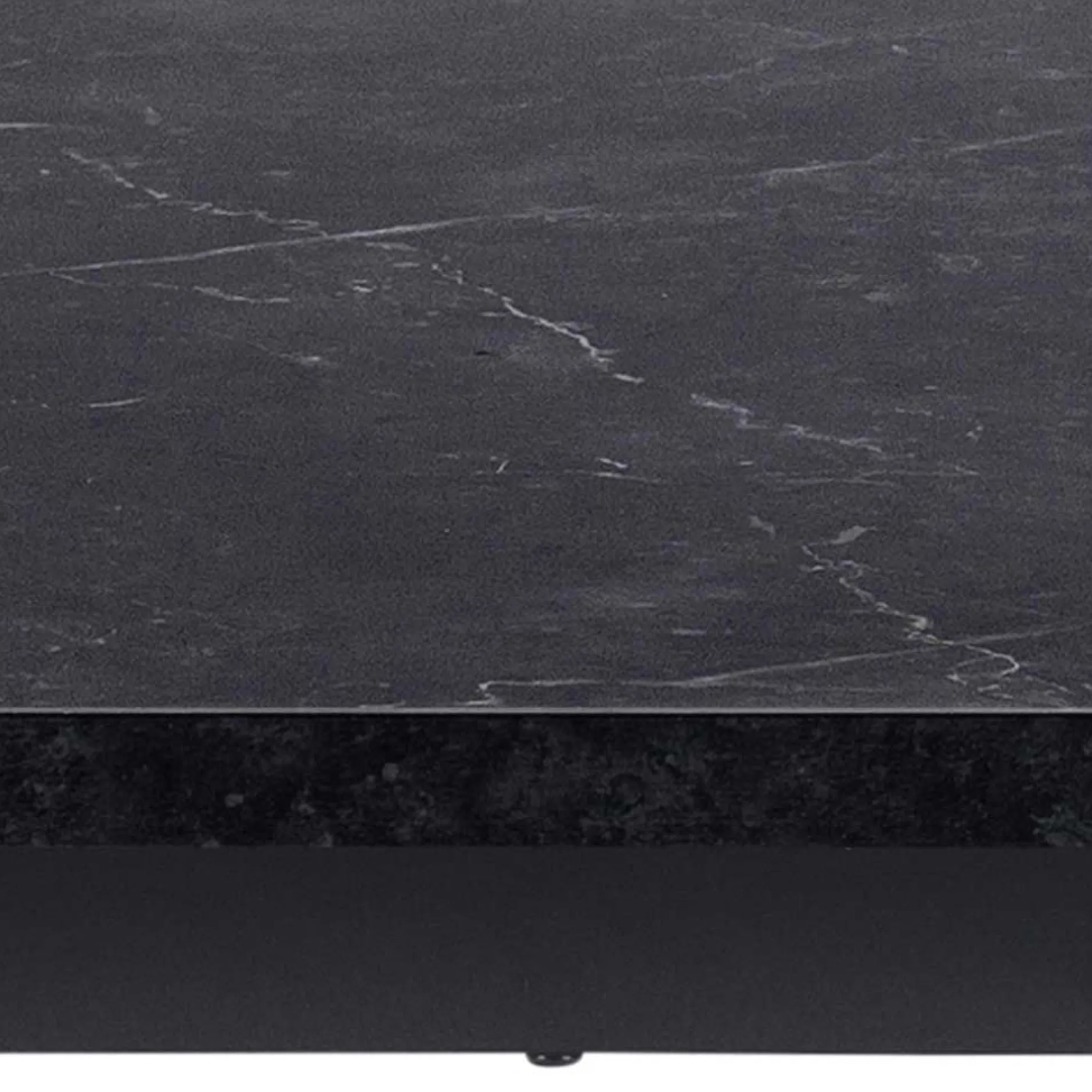 Esstisch Amanda 160x90 - Marmor/schwarz