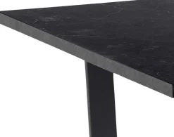 Esstisch Amanda 160x90 - Marmor/schwarz