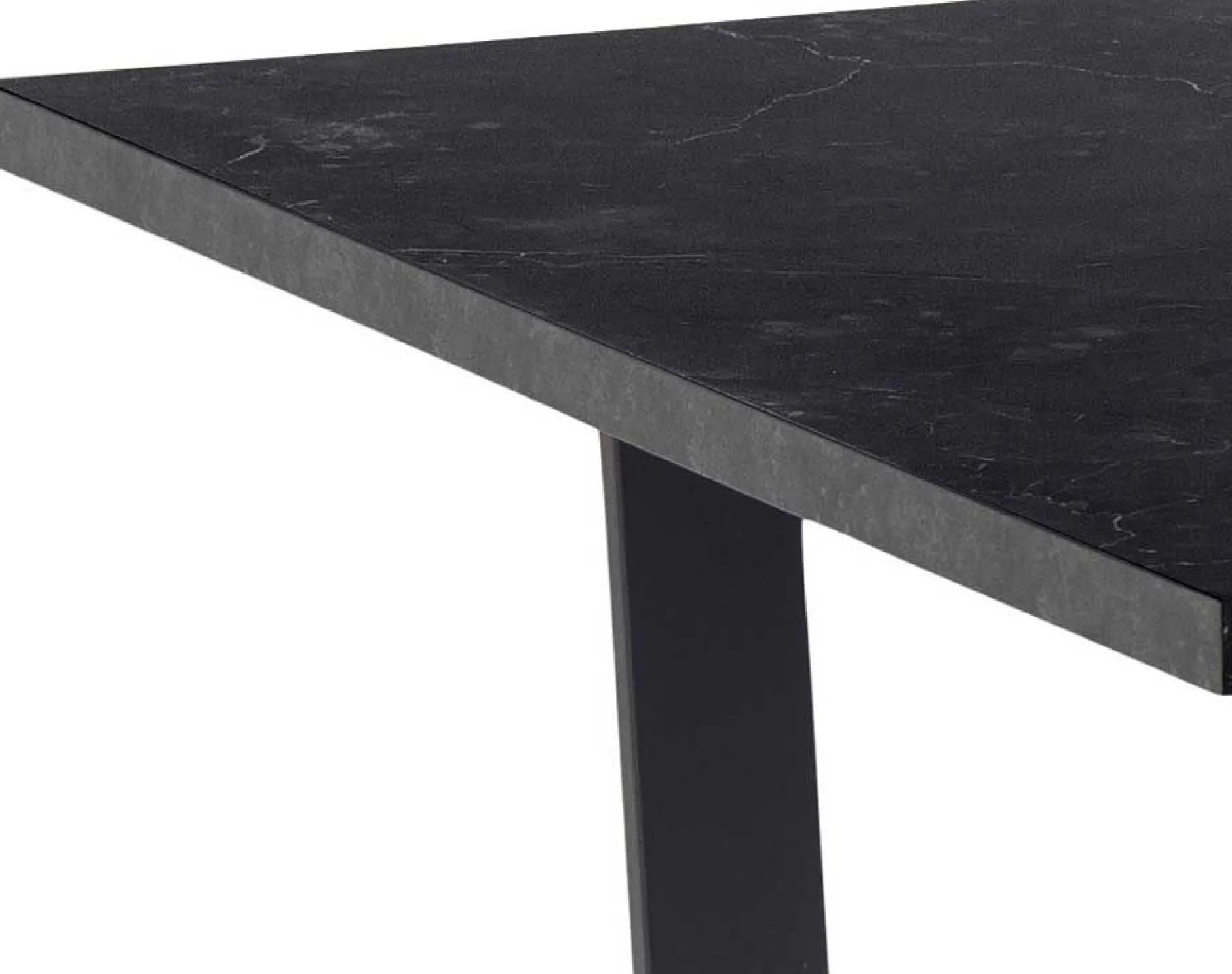 Esstisch Amanda 160x90 - Marmor/schwarz