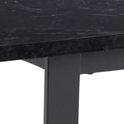 Esstisch Amanda 160x90 - Marmor/schwarz