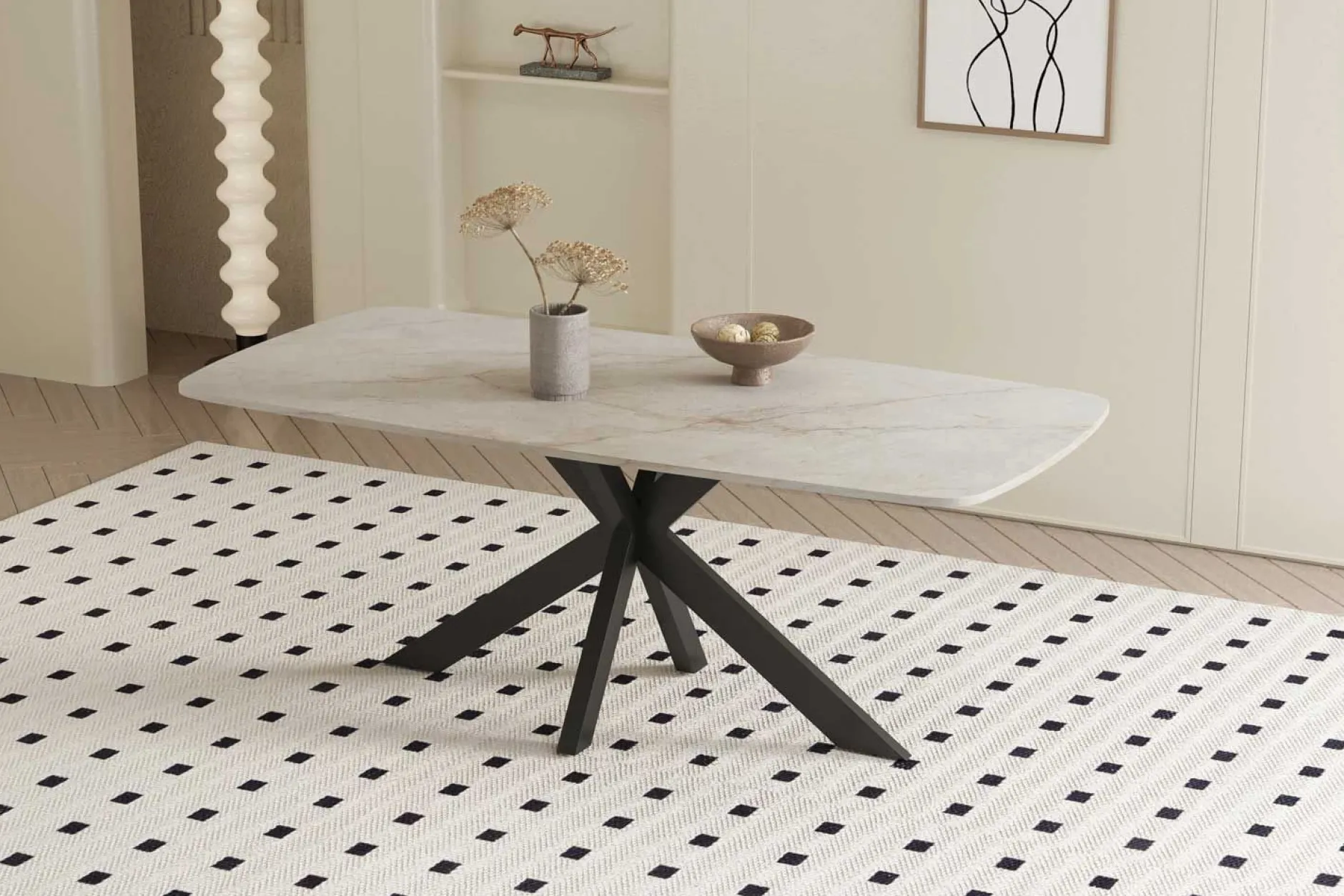 Esstisch Apollo | 180 x 90 x 76 cm | Shakespeare Grau Design