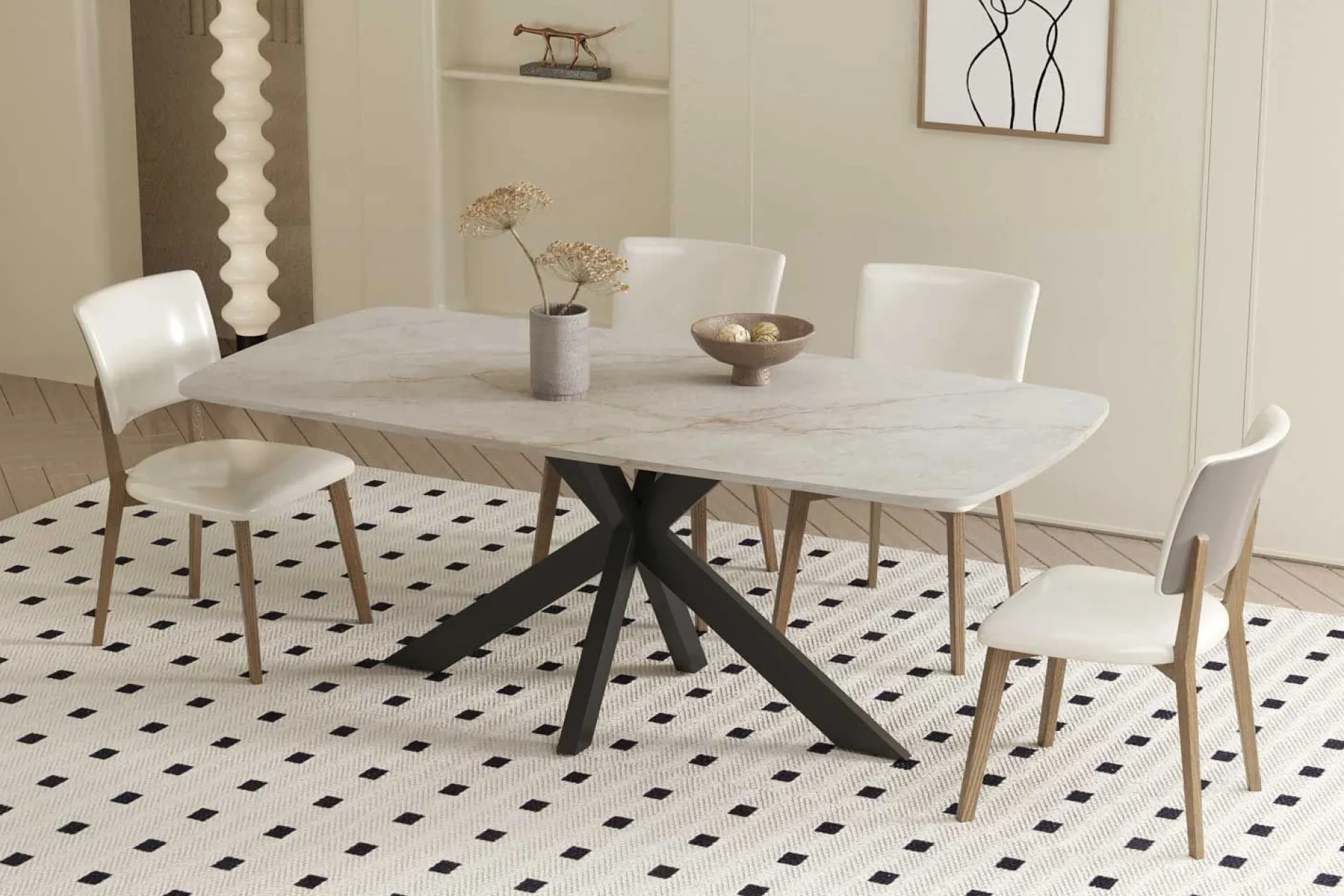 Esstisch Apollo | 180 x 90 x 76 cm | Shakespeare Grau Design