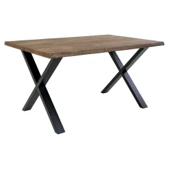 Esstisch aus Eiche Natur mit gewellter Kante - 95x140 cm