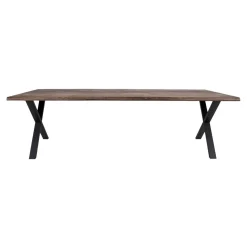 Esstisch aus Eiche Natur mit gewellter Kante - 100x300x75 cm
