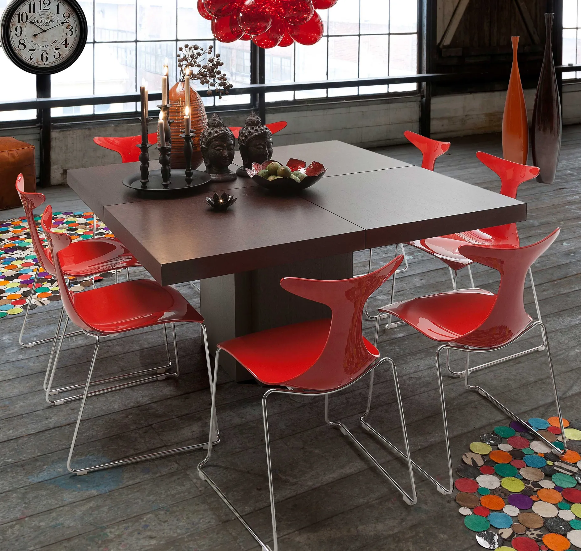 Esstisch Dusk 130x130 - braun