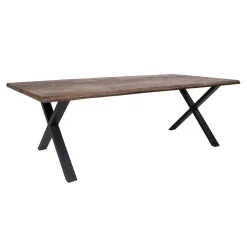 Esstisch Eiche Natur mit gewellter Kante | 95x240x75 cm