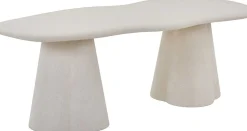 Esstisch Faro - 220x100x76cm - Zementfarbe - weiß