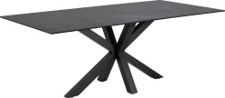 Esstisch Hennie 200x100 Keramik - schwarz