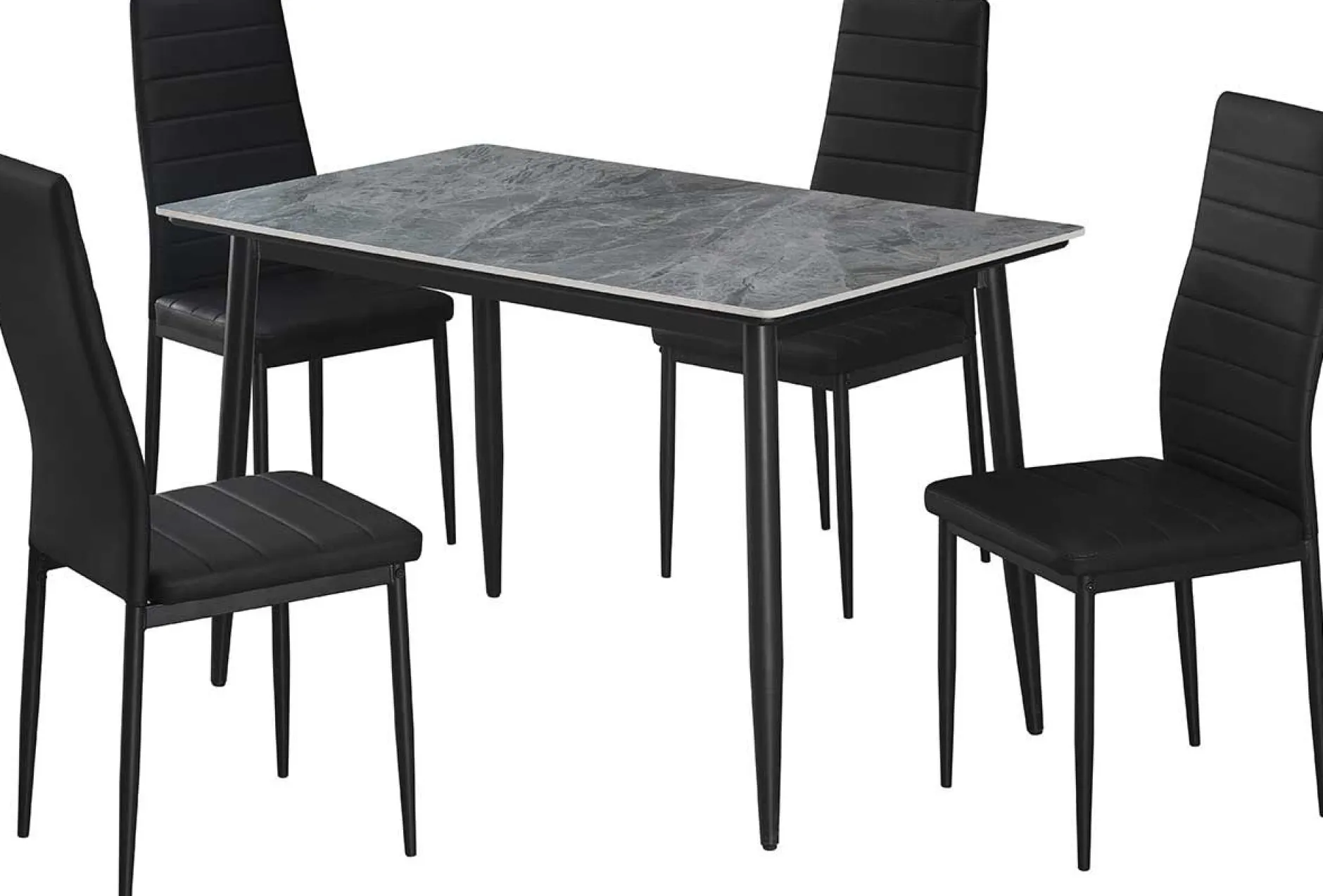 Esstisch Kenzo | 120 x 70 x 75 cm | Grau/Stein
