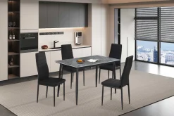 Esstisch Kenzo | 120 x 70 x 75 cm | Grau/Stein