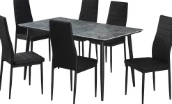Esstisch Kenzo | 140 x 80 x 75 cm | Grau/Stein