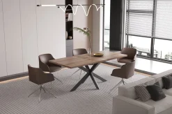Esstisch Kos | 160 x 90 x 76 cm | Dunkelbraun