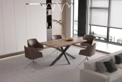 Esstisch Kos | 160 x 90 x 76 cm | Dunkelbraun