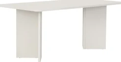 Esstisch Linza - 100% MELAMINE - Holzweiß - 75 x 90 x 180 cm