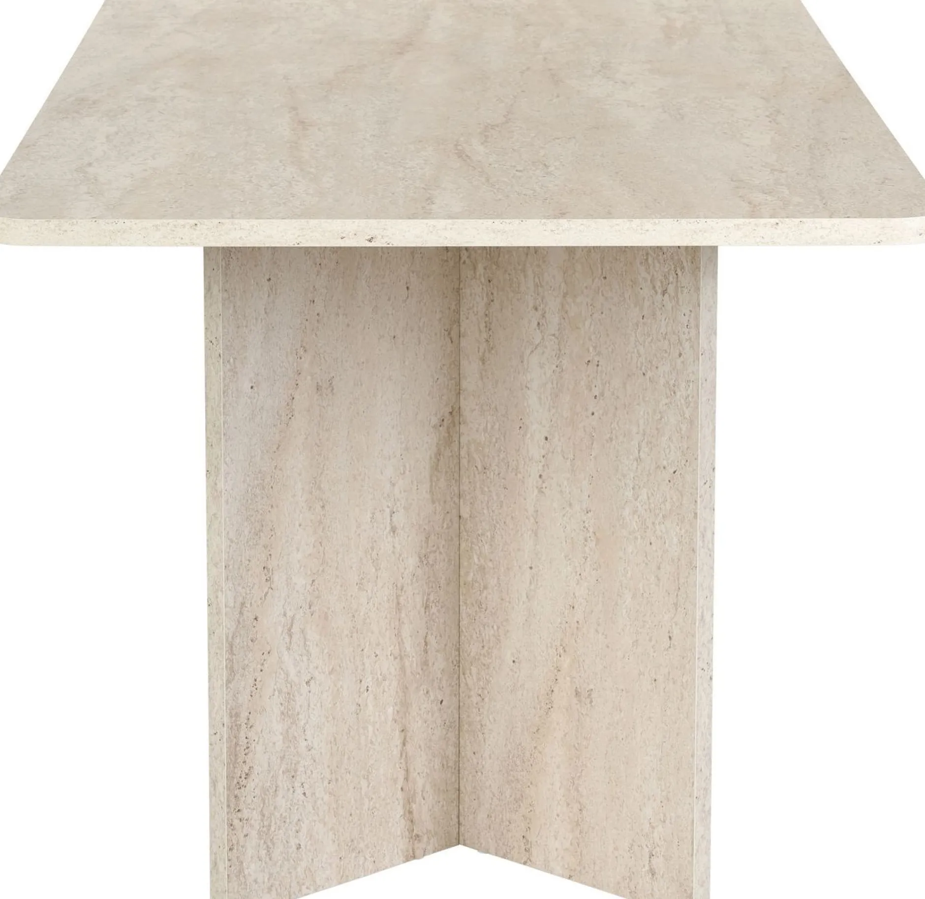 Esstisch Linza - 100% MELAMINE - Travertin - 75 x 90 x 180 cm