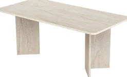 Esstisch Linza - 100% MELAMINE - Travertin - 75 x 90 x 180 cm