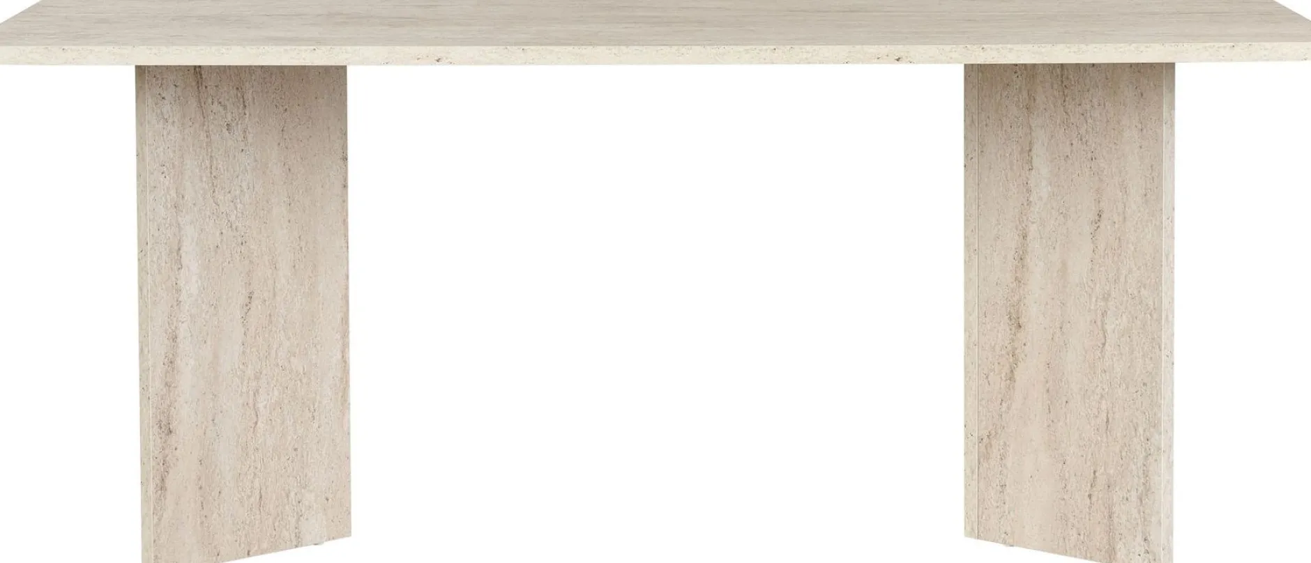 Esstisch Linza - 100% MELAMINE - Travertin - 75 x 90 x 180 cm