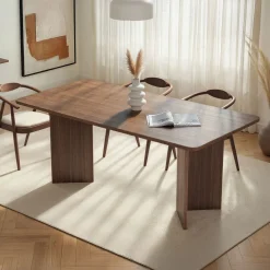 Esstisch Linza - 100% MELAMINE - Walnuss - 75 x 90 x 180 cm