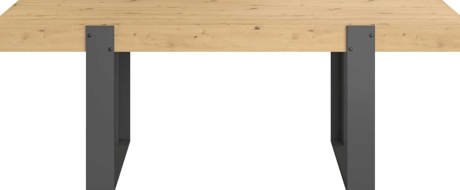 Esstisch London-224cm- Eiche/dunkelgrau