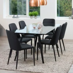 Esstisch Maurane 180x90cm - schwarz
