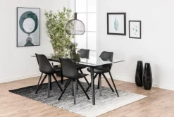 Esstisch Maurane 180x90cm - schwarz