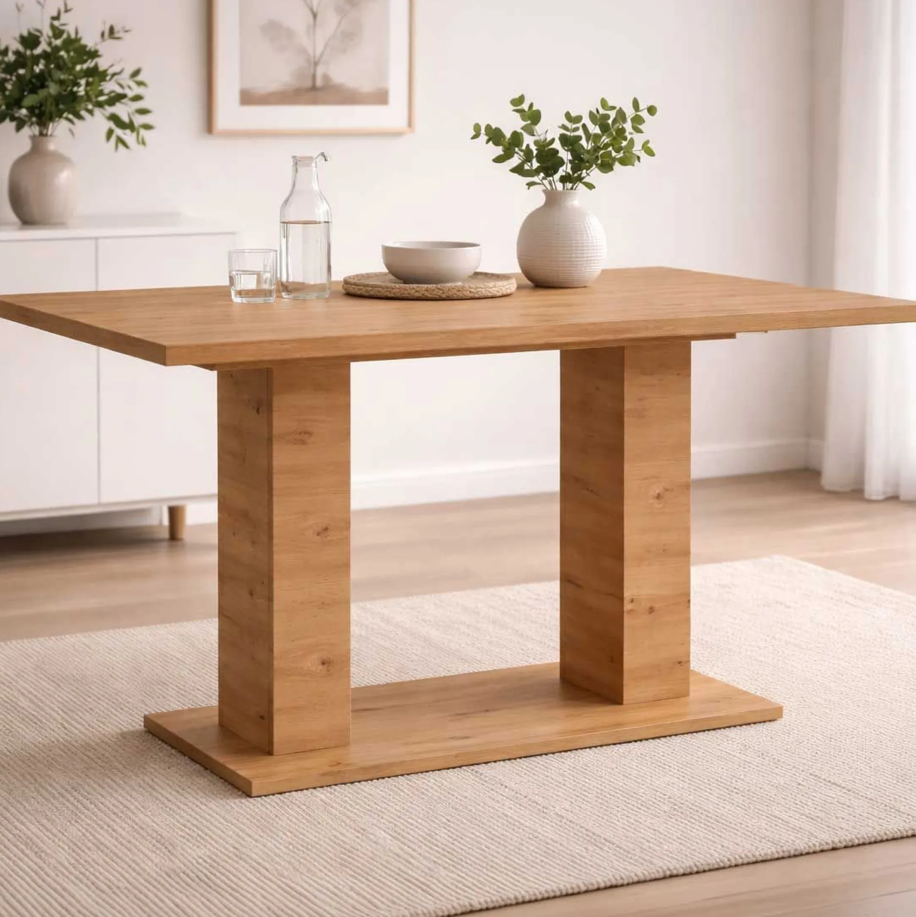 Esstisch Motion Emob Artisan Holzoptik 150-190x90x76 cm