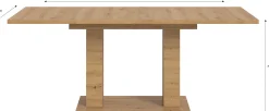 Esstisch Motion Emob Artisan Holzoptik 150-190x90x76 cm