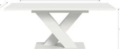 Esstisch Motion Emob - Ausziehbar 150-190x76x90 cm - Weiß