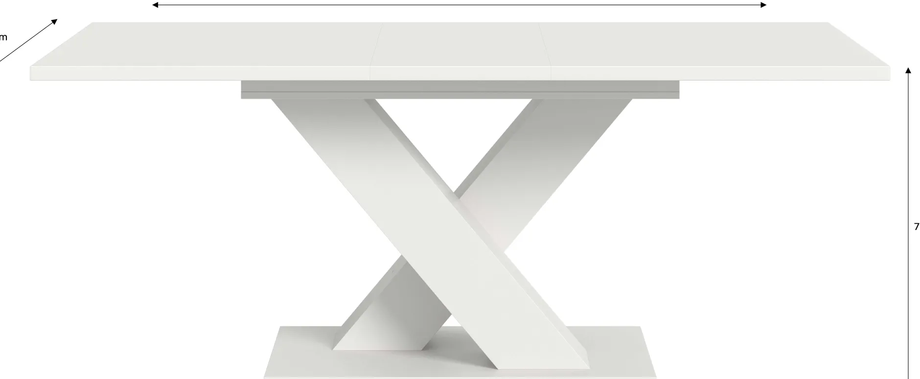 Esstisch Motion Emob - Ausziehbar 150-190x76x90 cm - Weiß