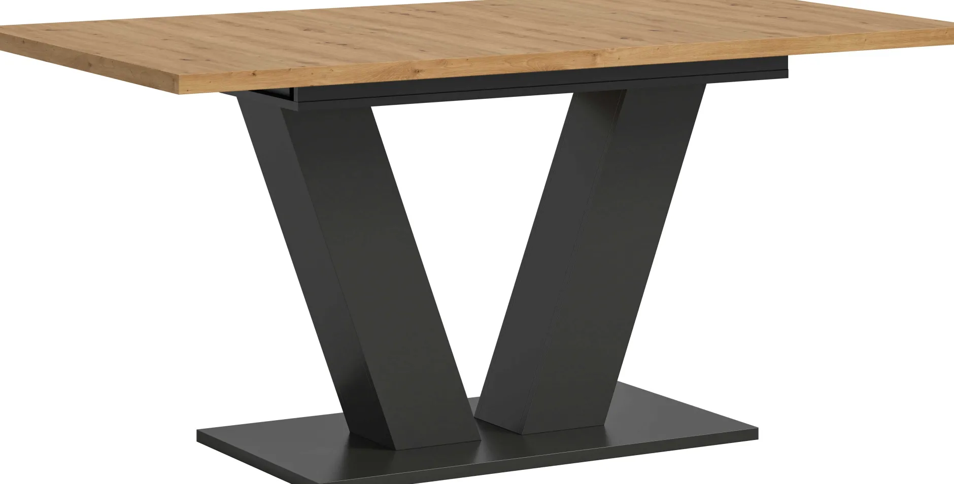 Esstisch Motion Emob – verstellbar 150-190x76x90 cm – Artisan/Grau