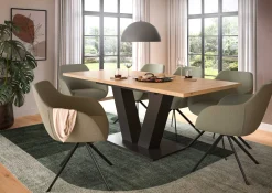 Esstisch Motion Emob – verstellbar 150-190x76x90 cm – Artisan/Grau