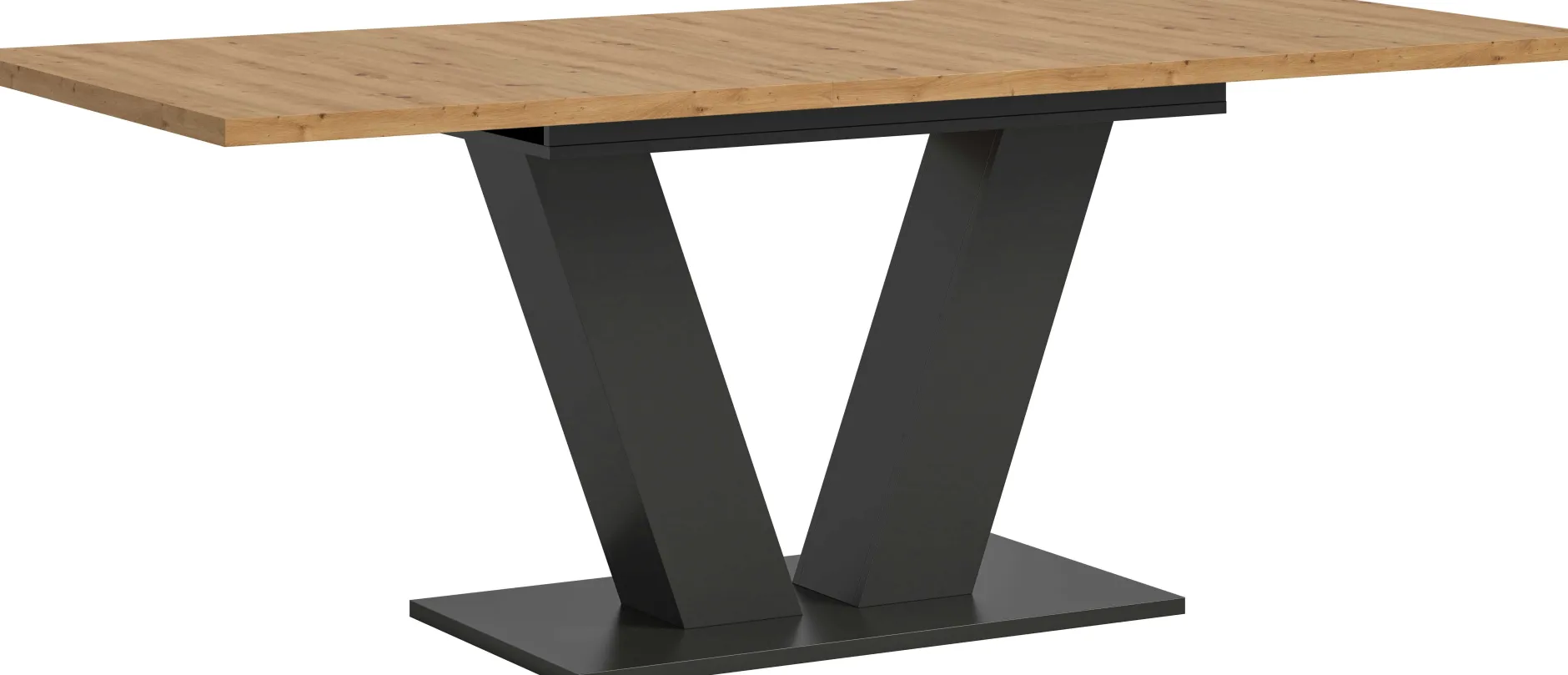 Esstisch Motion Emob – verstellbar 150-190x76x90 cm – Artisan/Grau