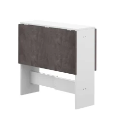 Esstisch Papillon 103 cm - weiß/Beton