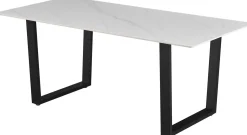 Esstisch Poseidon - 180x90x75cm - gesinterter Stein - Marmor