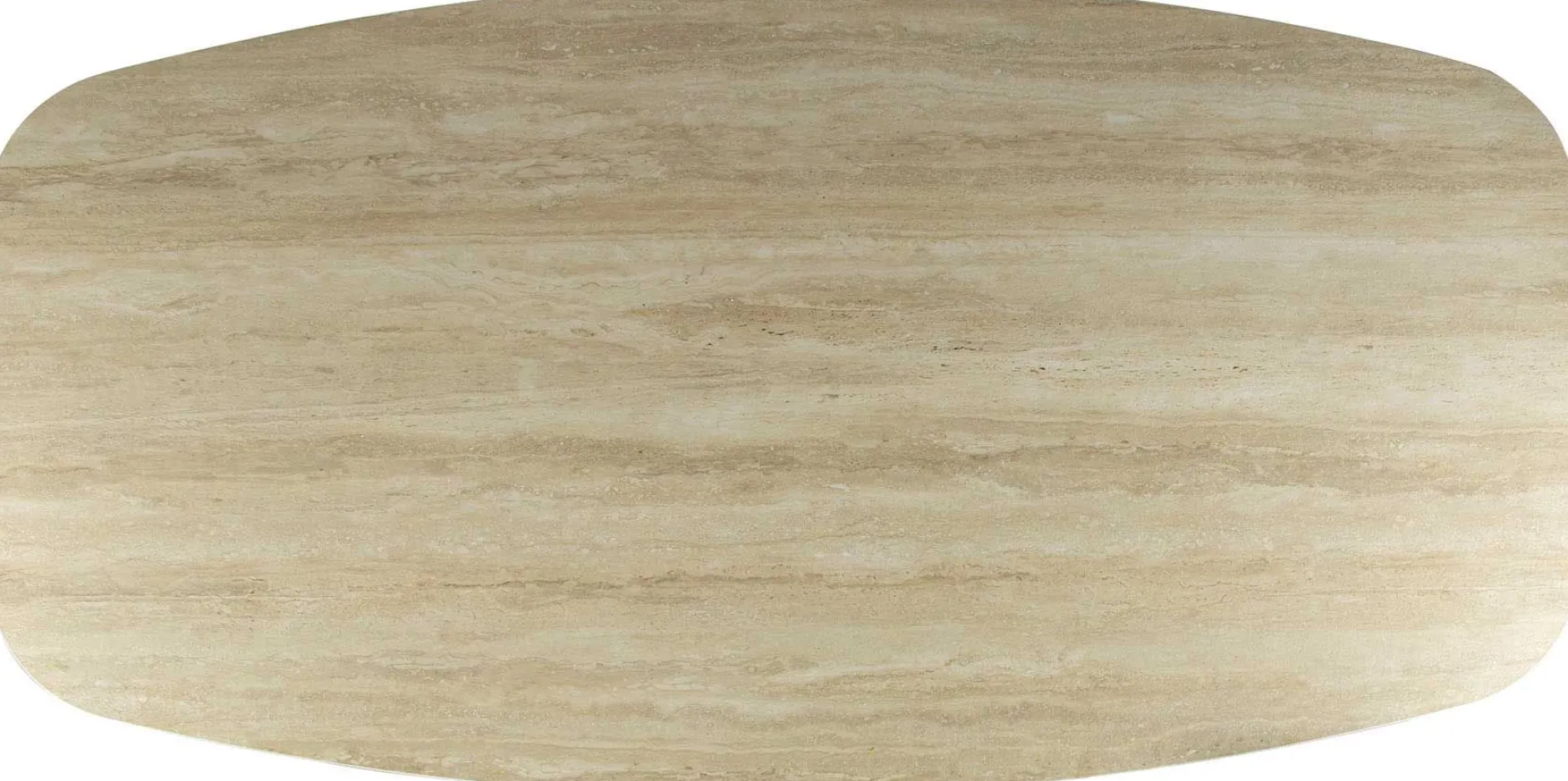 Esstisch Romano Oval 180cm aus keramischem Travertin