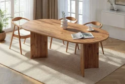 Esstisch Sabella - 100% MELAMINE - Atlantik-Kiefer - 75 x 90 x 200 cm