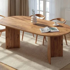 Esstisch Sabella - 100% MELAMINE - Atlantik-Kiefer - 75 x 90 x 200 cm
