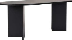 Esstisch Sabella - 100% MELAMINE - Holzschwarz - 75 x 90 x 200 cm